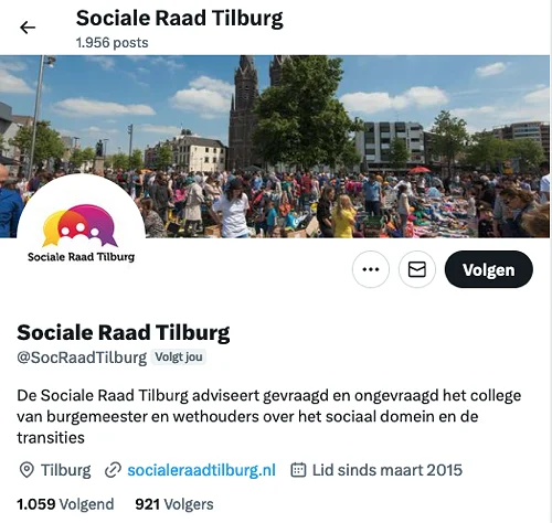 Twitter Sociale Raad Tilburg